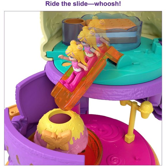 Polly Pocket | Ice Cream Cone-Shaped Playground | 3 Floors, Spin 'n Surprise Set - Picture 9 of 13